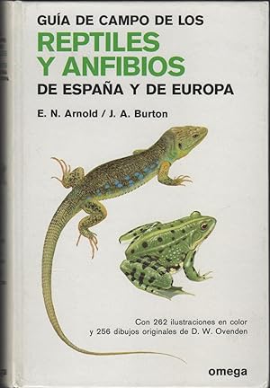 Imagen del vendedor de GUA DE CAMPO DE LOS REPTILES Y ANFIBIOS DE ESPAA Y DE EUROPA a la venta por Librera Hijazo