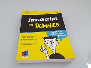 Bild des Verkufers fr JavaScript fr Dummies : dynamische Websites selbst gemacht! ; [alles Wissenswerte ber JavaScript, interaktive Webseiten professionell erstellen, Websites mit DHTML automatisieren] / Emily A. VanDerVeer. bers. aus dem Amerikan. von Bernhard Friedrich / IDG books worldwide zum Verkauf von SIGA eG