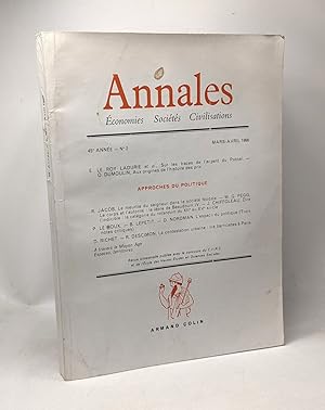 Image du vendeur pour Annales - conomies socits civilisations - 45e anne n2 mars-avril 1990 mis en vente par crealivres