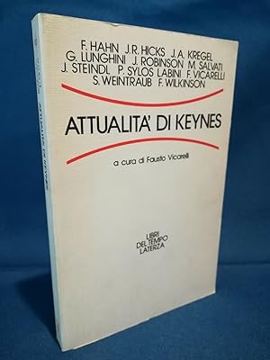 Vicarelli, Attualità di Keynes. Economista britannico studiosi Laterza 1983