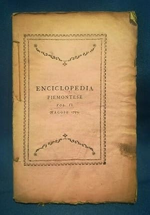 Andrà, Enciclopedia piemontese. Vol. II°. Teologia Tattica Fisica Ecc. 1791