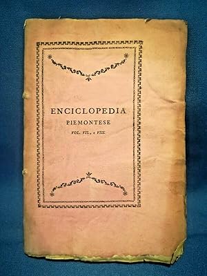 Andrà, Enciclopedia piemontese. Vol. VII° e VIII°. Filosofia Fisica Ecc. 1791