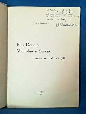 Marinone. Elio Donato, Macrobio e Servio commentatori di Vergilio. 100 esemplari