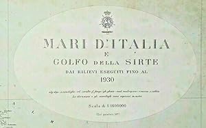 Mari d'Italia e Golfo della Sirte. Oceanografia Cartografia Rarità Genova 1931