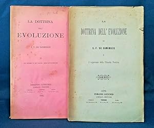 De Dominicis, La dottrina dell'evoluzione. Completo, 2 volumi. 1878/81 Perfetto