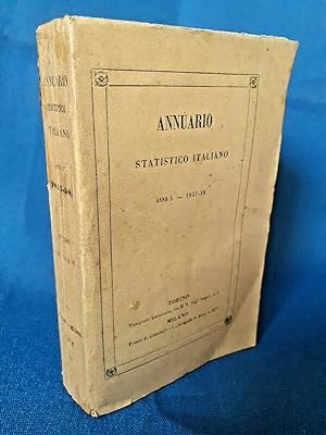 Annuario statistico italiano. Anno I° 1857-58. Statistica Italia Europa Completo