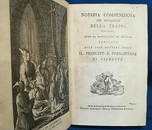 Notizia compendiosa dei Monasterj della Trappa. Piemonte Legatura 1794, ottimo