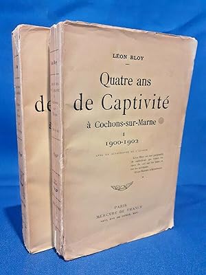 Bloy, Quatre ans de Captivité à Cochons-sur-Marne. 2 volumi 1921 Ottimo
