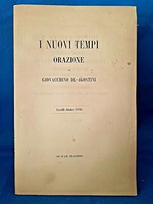 De-Agostini, Orazione - I Nuovi Tempi. Agricola Agraria Artistica Vercelli 1858