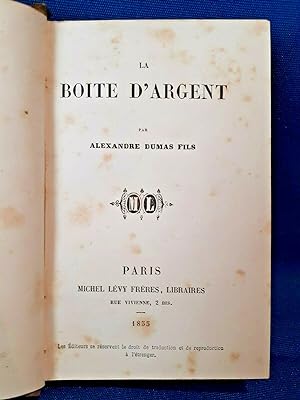 Alexandre Dumas figlio - La Boite d'argent. Prima ed. 1855. Legatura Completo