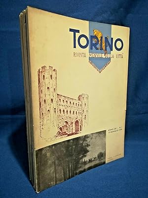 Torino, Rivista mensile della città. Annata completa 1949, 12 numeri sciolti.