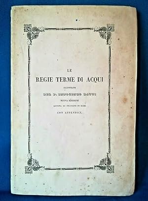 Ratti, Le Regie Terme di Acqui. 4 Tavole completo Piemonte 1844 Brossura Ottimo
