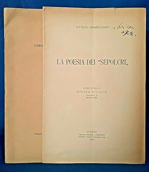Momigliano - Provenzal, Poesia dei "Sepolcri" - Caratteri dei "Sepolcri" Foscolo