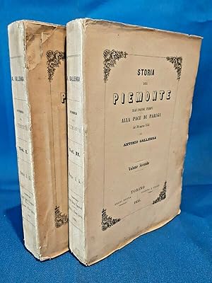 Gallenga, Storia del Piemonte. 1856 - 2 volumi, Cartografia. Completo Ottimo