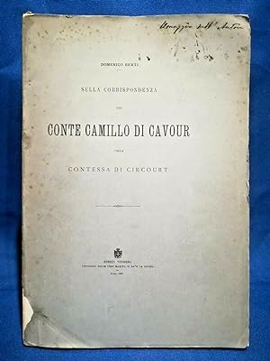Berti, Corrispondenza del Conte Cavour con la Contessa Circourt. Carteggio 1895