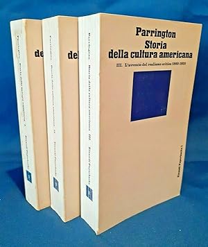Parrington, Storia della cultura americana. Einaudi 3 volumi Paperbacks