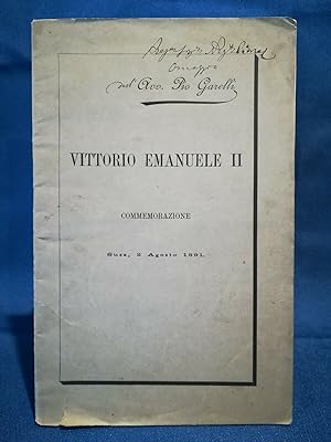 Garelli, Vittorio Emanuele II - Commemorazione, Casanova, Libraio-Editore 1891