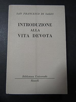 Imagen del vendedor de Di Sales San Francesco. Introduzione alla vita devota. Rizzoli. 1956 a la venta por Amarcord libri