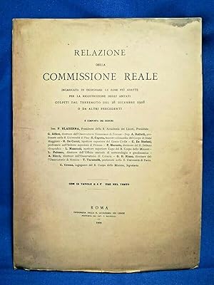 Relazione della Commissione Reale, Terremoto 28 dic. 1908. Calabria Sicilia