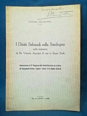 Prunas-Tola, I Diritti Sabaudi sulla Sardegna. Trattative Santa Sede V. Amedeo