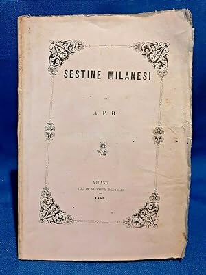 Picozzi, Sesitne milanesi di A.P.B. 1855 Dialetto milanese. Brossura Ottimo