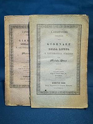 Ponza, L'annotatore piemontese - Giornale della lingua e letteratura italiana