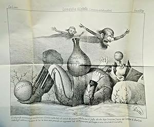 La Lima - giornale romano umoristico. 1872 Anno II - 33 n. illustrato Caricatura