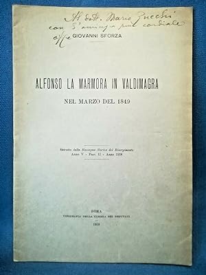 Sforza, Alfonso La Marmora in Valdimagra. 1849 Rassegna storica Risorgimento '18