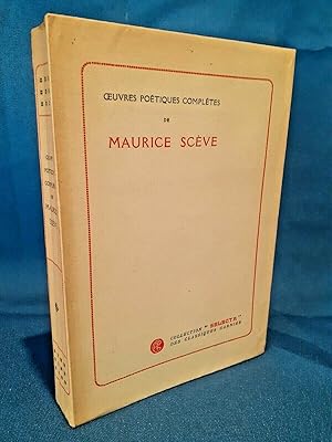 Maurice Scève, Oeuvres poetiques completes. 500 esemplari numerati 1927 Ottimo