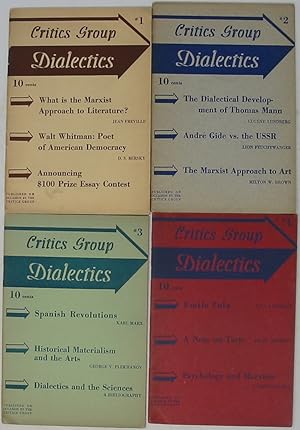 Bild des Verkufers fr Critics Group Dialectics: A Marxist Literary Journal (Complete set of issues 1-4, 1937) zum Verkauf von Powell's Bookstores Chicago, ABAA