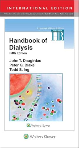 Imagen del vendedor de Handbook of Dialysis a la venta por GreatBookPrices