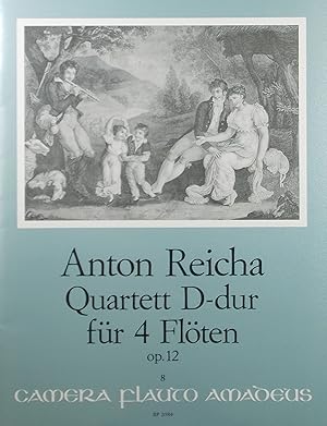 Image du vendeur pour Quartett D-dur fur 4 Floten (4 Flutes), Op.12, Score and parts mis en vente par Austin Sherlaw-Johnson, Secondhand Music