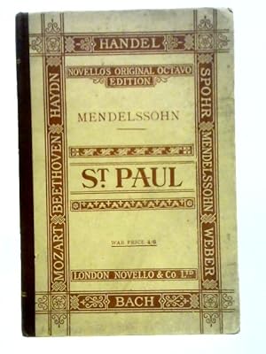 Seller image for Saint Paul: An Oratorio in Vocal Score for sale by World of Rare Books