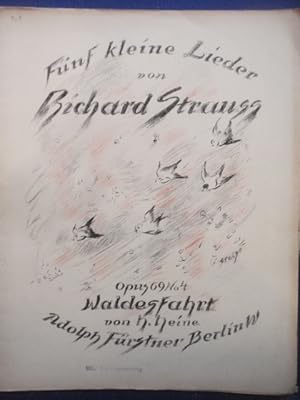 Seller image for Fnf kleine Lieder. Opus 69 No. 4. Waldesfahrt. for sale by Antiquariat Klabund Wien