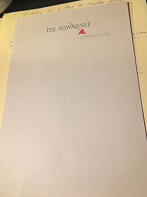 Seller image for Ahwahnee Hotel Blank stationery ca 1960 for sale by Bristlecone Books  RMABA