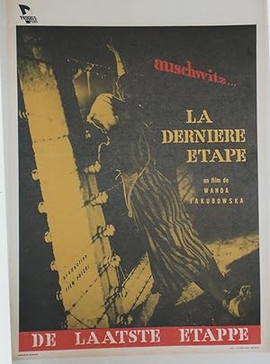 "LA DERNIÈRE ÉTAPE (AUCHWITZ)" Réalisé par Wanda JAKOBOWSKA en 1948 / Affichette originale belge ...
