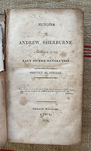 Bild des Verkufers fr Memoirs of Andres Sherburne: A Pensioner of the Navy of the Revolution zum Verkauf von Doodletown Farm Books
