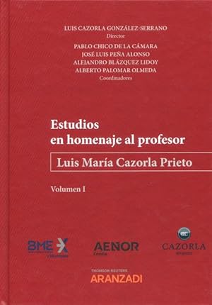 Seller image for Estudios en homenaje al profesor Luis Mara Cazorla Prieto, 2 Vols for sale by Vuestros Libros