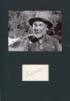 Walter Huston Autograph | signed cards / album pages