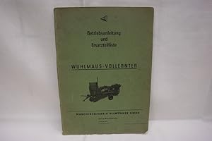 Deutsche Werke Bindemäher Nr.3 Ersatzteilliste ca.1928 