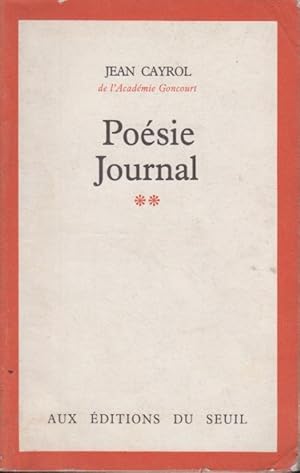 Image du vendeur pour Posie-journal. 2,., 1975-1976. mis en vente par PRISCA