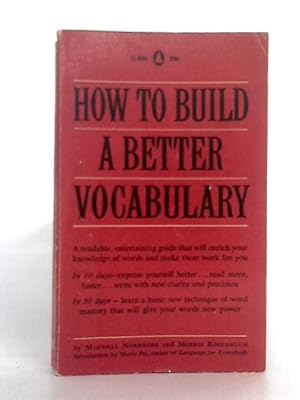 Imagen del vendedor de How to Build a Better Vocabulary a la venta por World of Rare Books