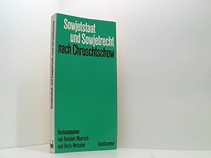 Imagen del vendedor de Sowjetstaat und Sowjetrecht nach Chruschtschow a la venta por Book Broker