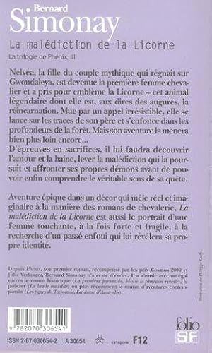 Image du vendeur pour La trilogie de Phnix. 3. La maldiction de la Licorne mis en vente par Chapitre.com : livres et presse ancienne