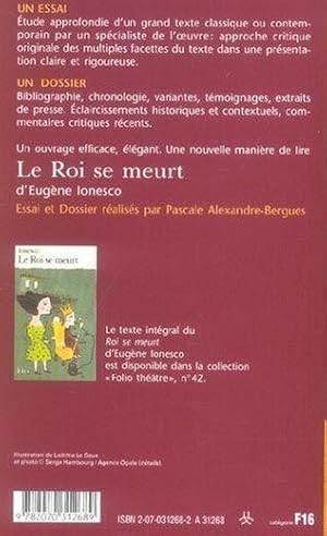 Bild des Verkufers fr "Le roi se meurt" d'Eugne Ionesco zum Verkauf von Chapitre.com : livres et presse ancienne