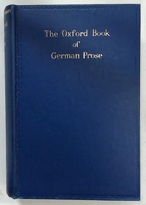 Bild des Verkufers fr The Oxford Book of German Prose. zum Verkauf von Plurabelle Books Ltd