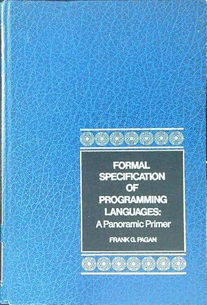 Seller image for Formal Specification of Programming Languages for sale by Librodifaccia