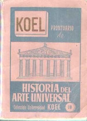 Imagen del vendedor de Prontuario de Historia del Arte Universal a la venta por SOSTIENE PEREIRA