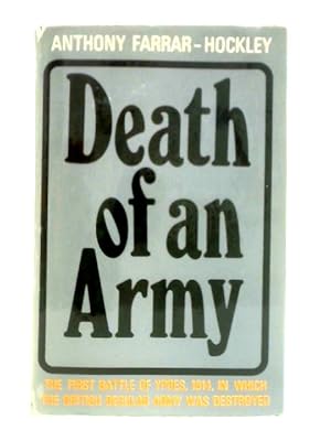 Image du vendeur pour Death of an Army mis en vente par World of Rare Books