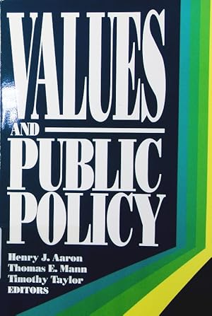 Immagine del venditore per Values and public policy. venduto da Antiquariat Bookfarm